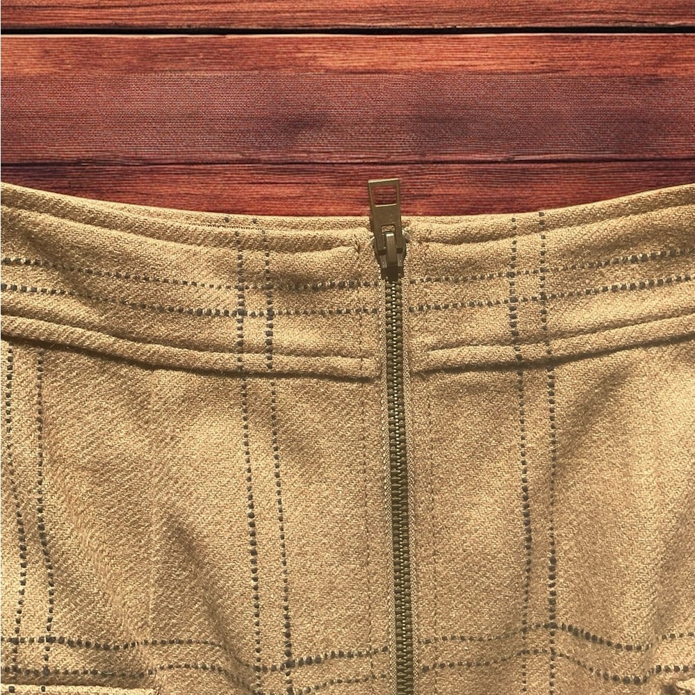 Madewell zip front mini skirt - size 2 (A9) - Picture 2 of 4